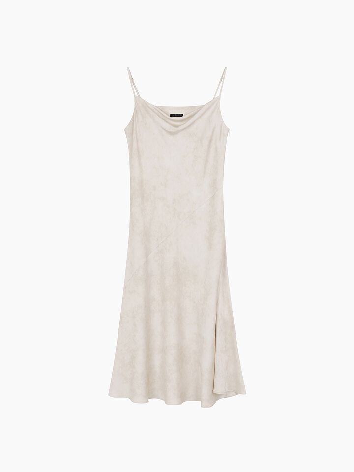 DRESS - sisley k midi dresses - Beige | Sisley K image number 1